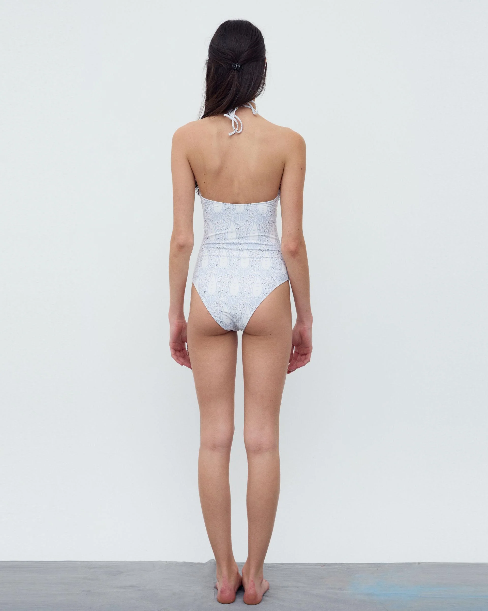 Bañador Halter Aberturas Azul Claro - Image 4