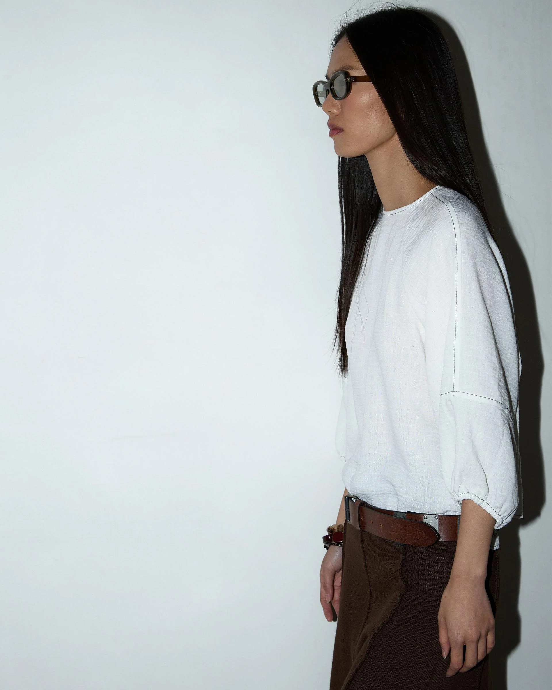 Blusa Escote Espalda Costuras Blanca - Image 3