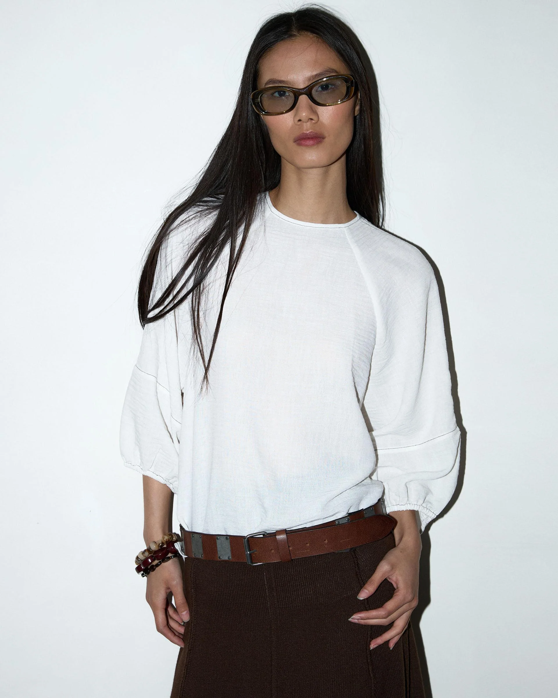 Blusa Escote Espalda Costuras Blanca - Image 6