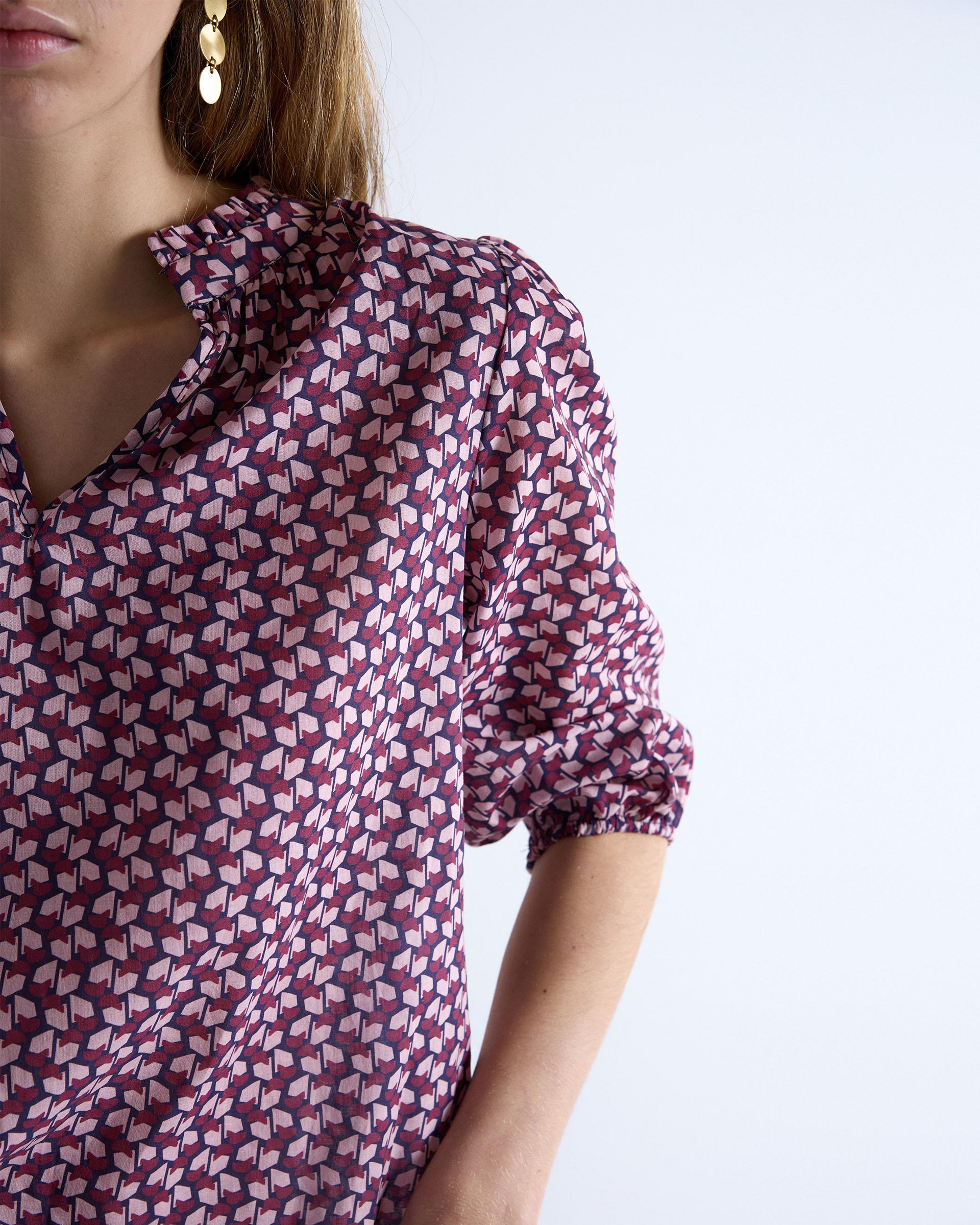 Blusa Estampado Geometrico Rosa - Image 4