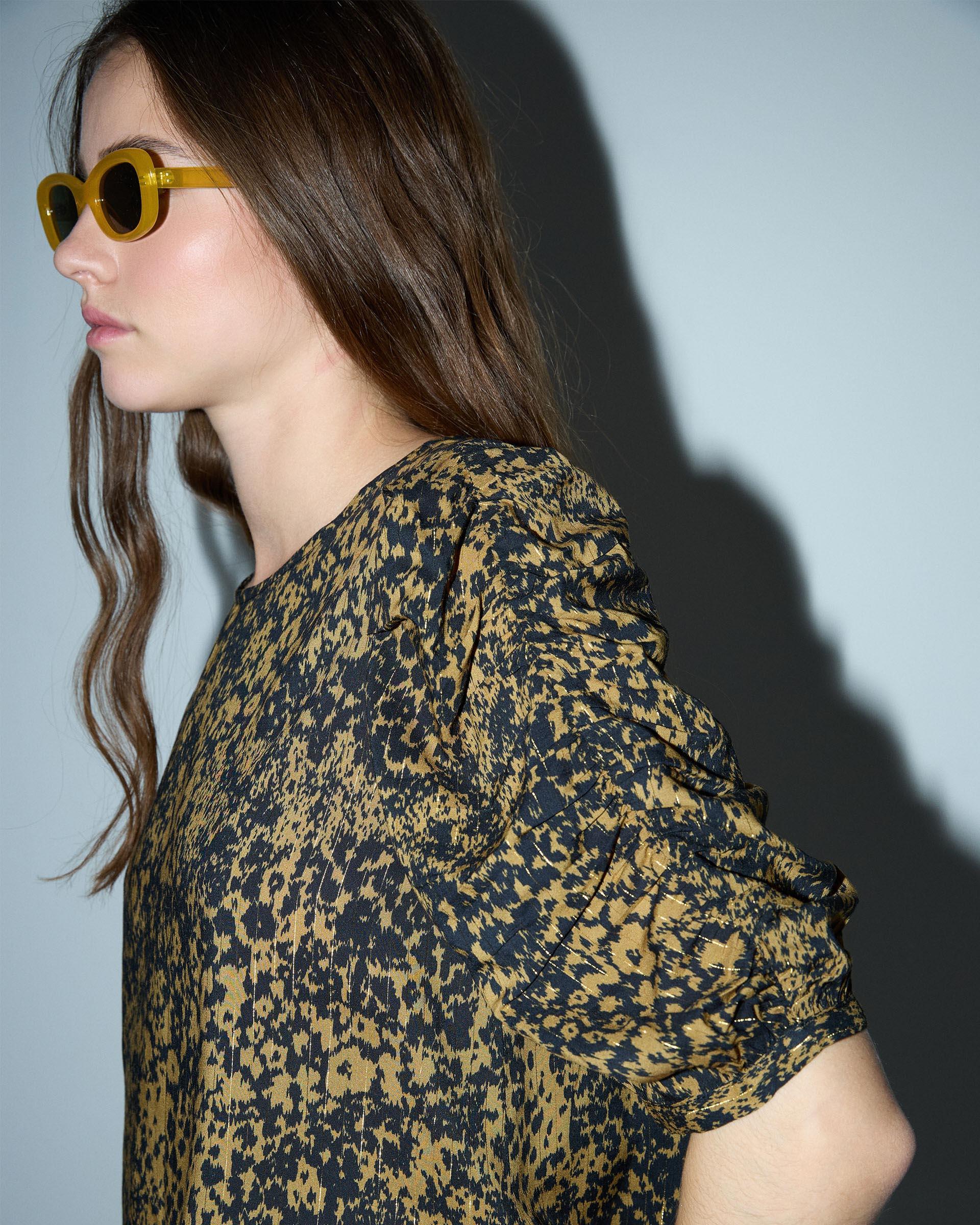 Blusa Estampado Manchas Mostaza - Image 5