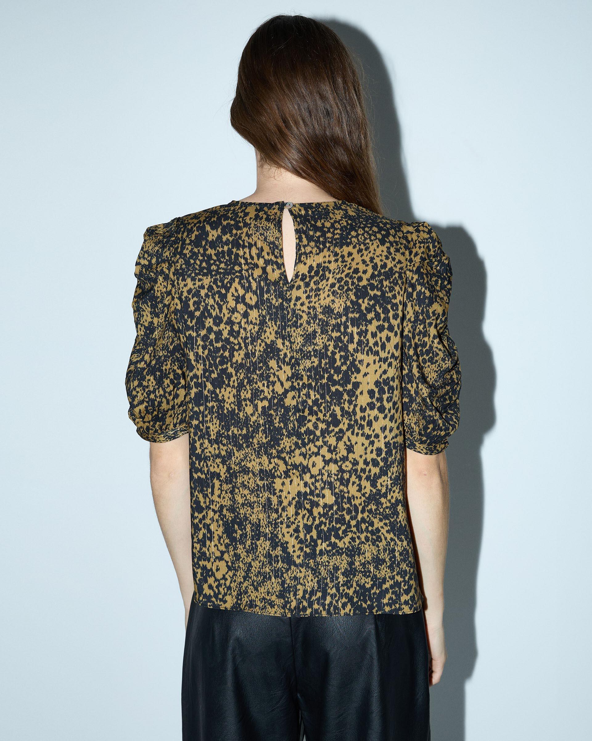 Blusa Estampado Manchas Mostaza - Image 6