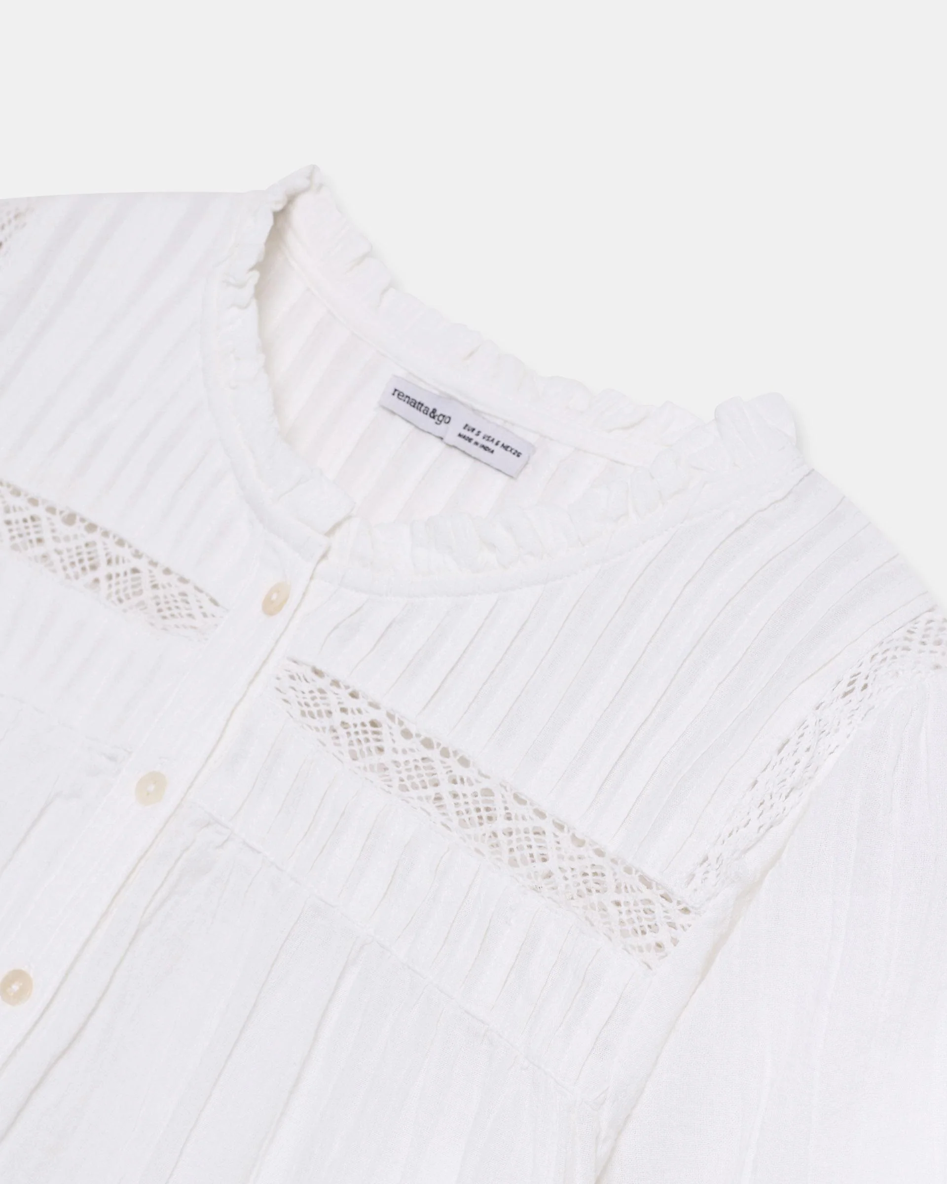 Blusa Manga Corta Puntillas Blanca - Image 10