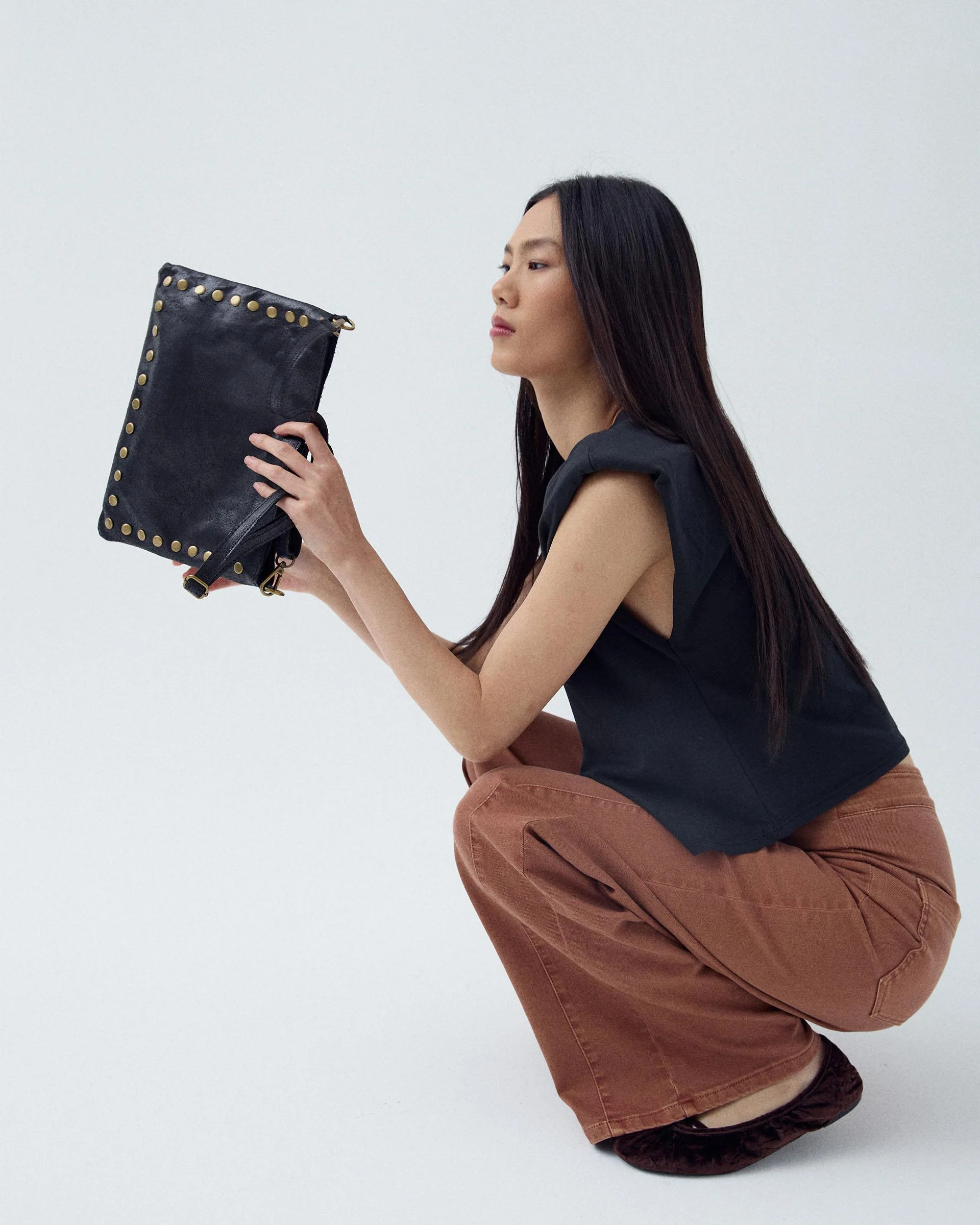 Bolso Mini Tachuelas Negro - Image 6