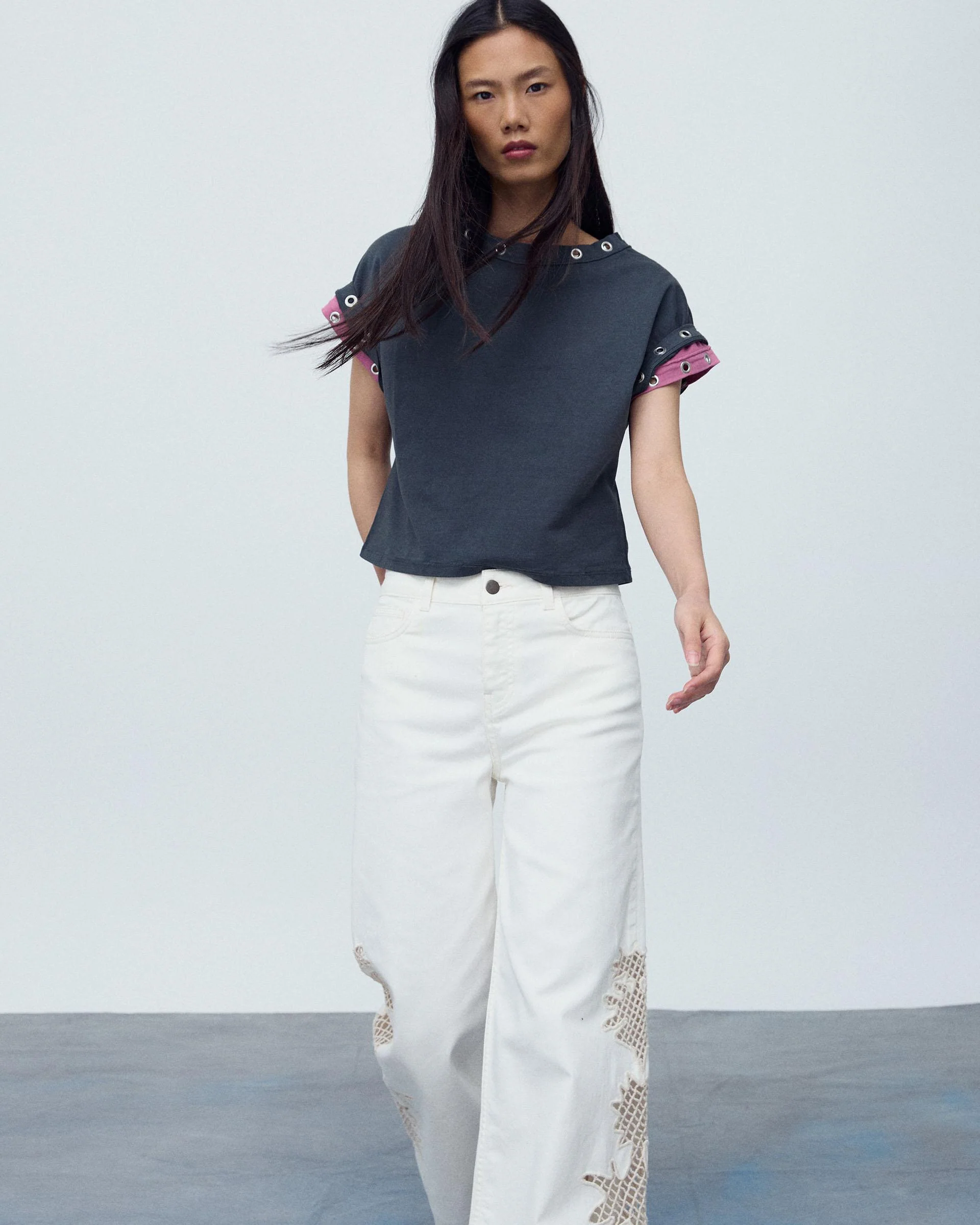 Jeans Detalle Crochet Blanco - Image 3