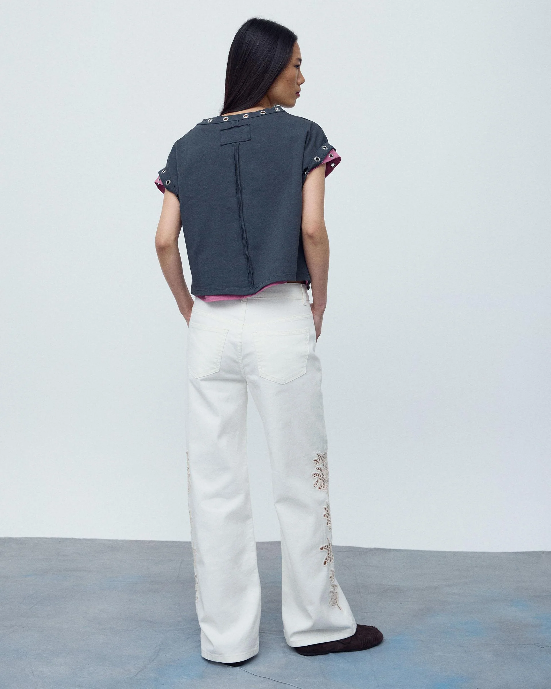 Jeans Detalle Crochet Blanco - Image 5