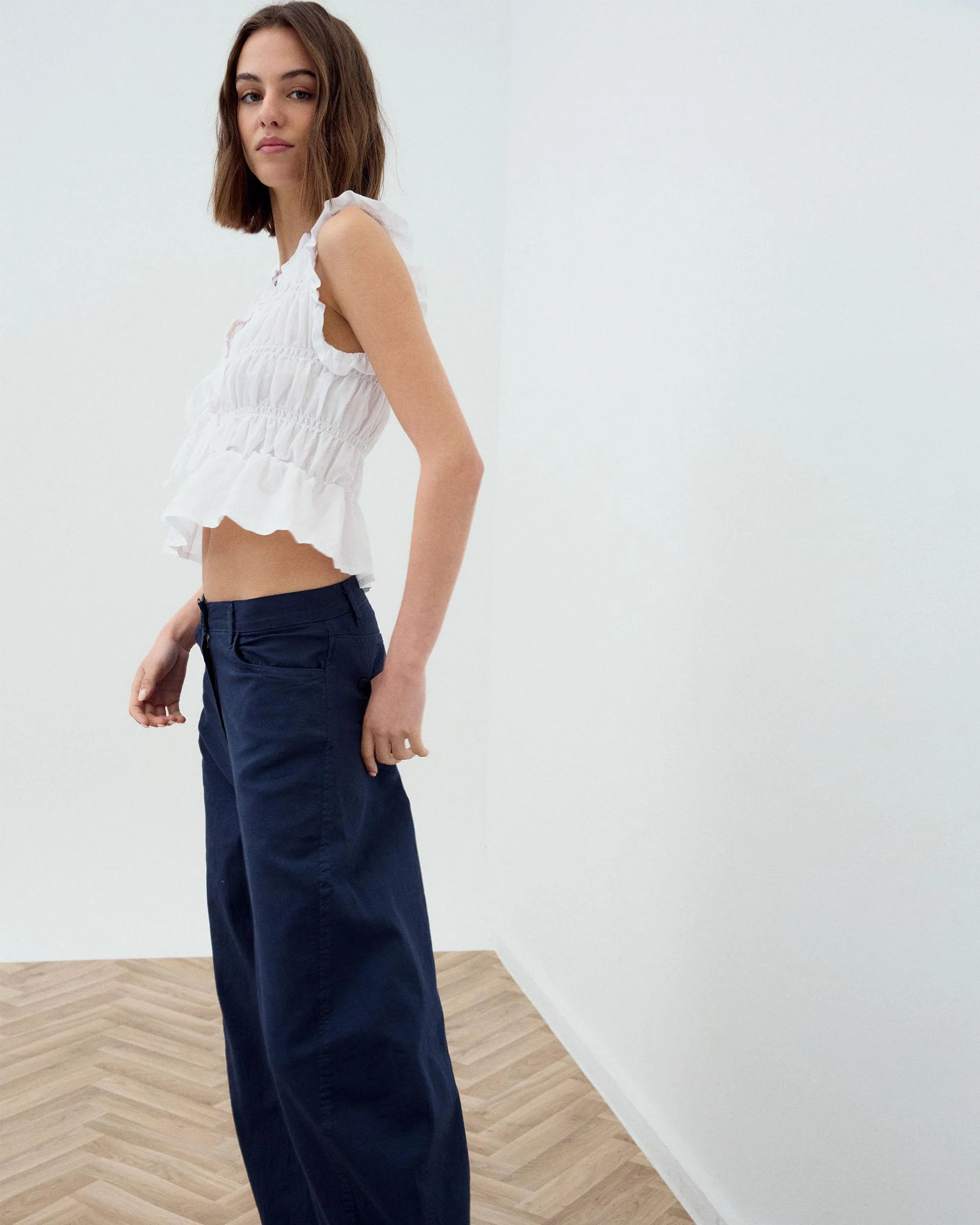 Jeans Costura Diagonal Azul - Image 5