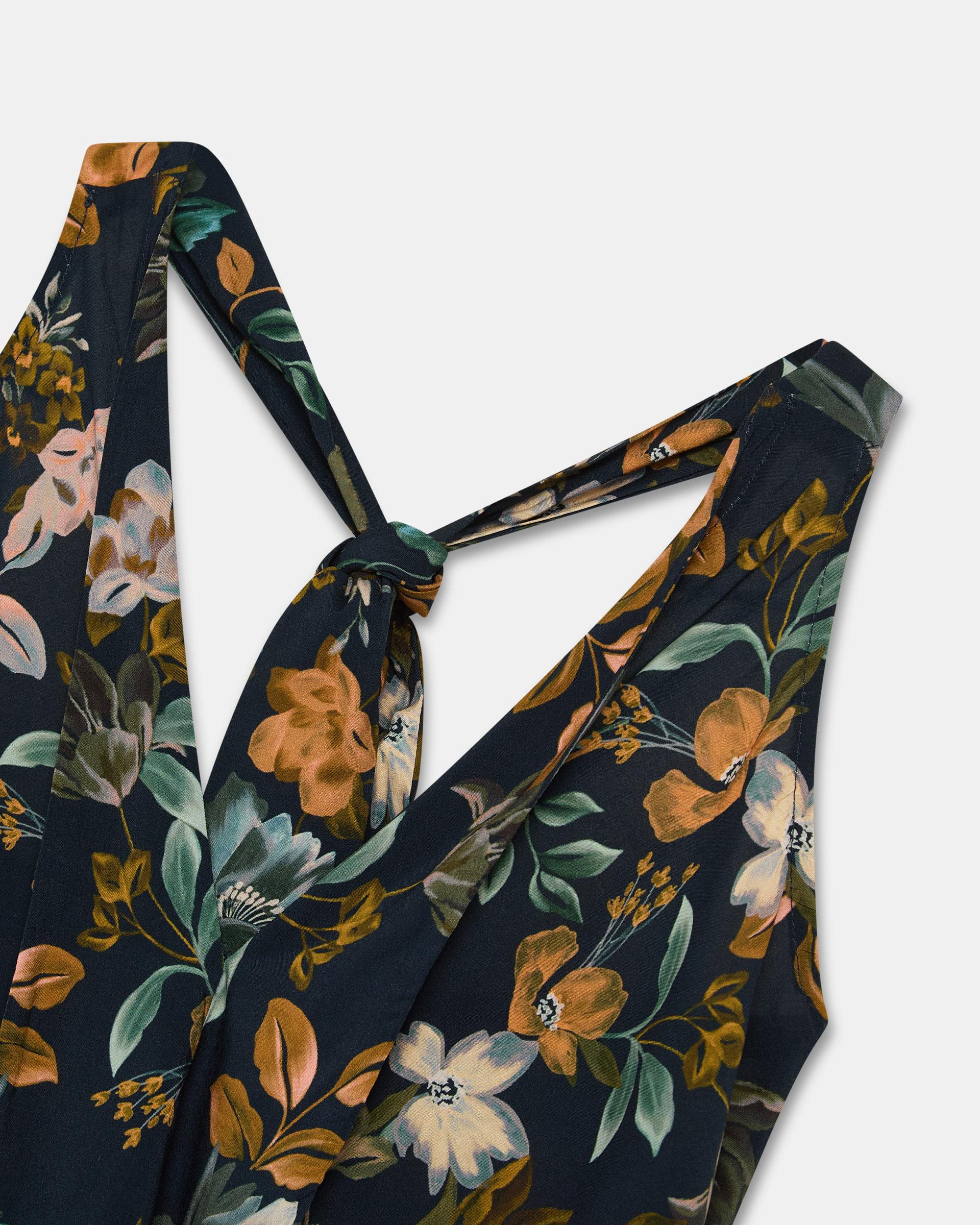 Top Picos Estampado Floral Azul Marino - Image 9