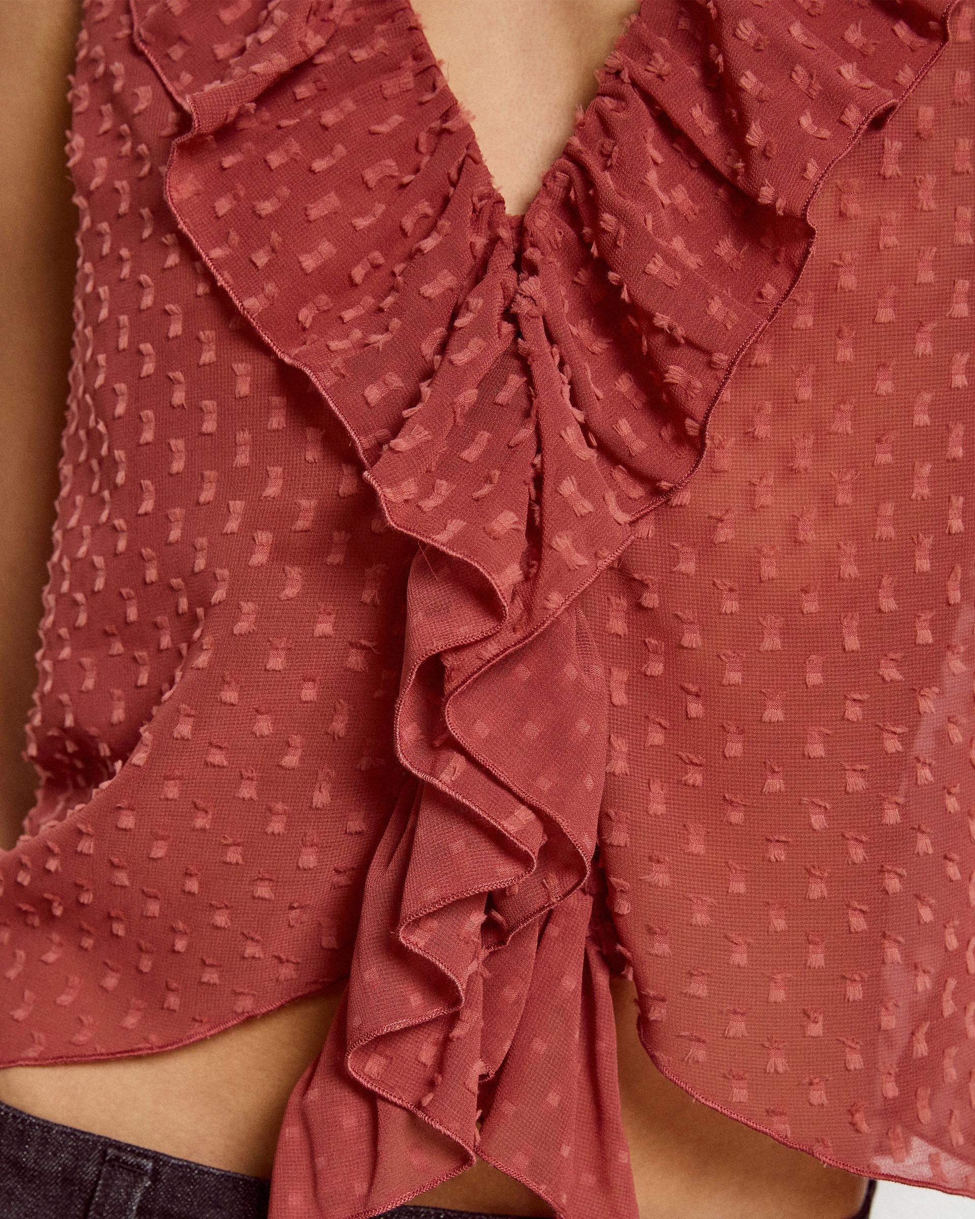 Top Plumeti Volantes Rosa - Image 6